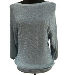 Chico’s Pull-On Blue Sweater. Size 8-10 (Chico’s 1)